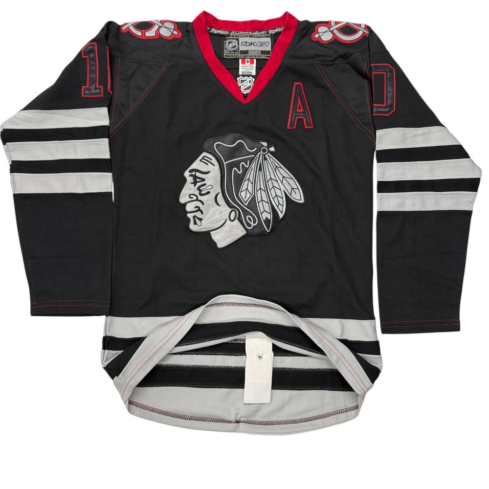 Reebok CCM Chicago Blackhawks Patrick‎ Sharp #10 Alternate Jersey Black Ice 48